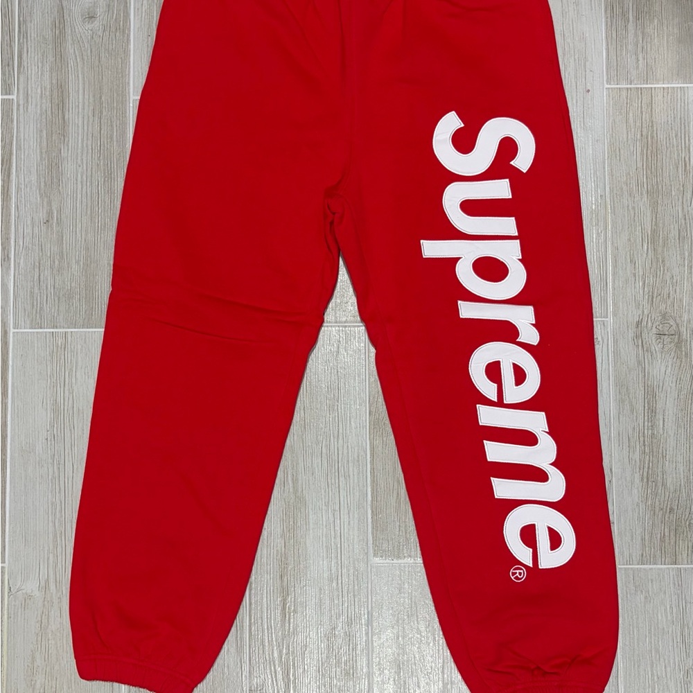 Red Supreme Sweatpants - Size M